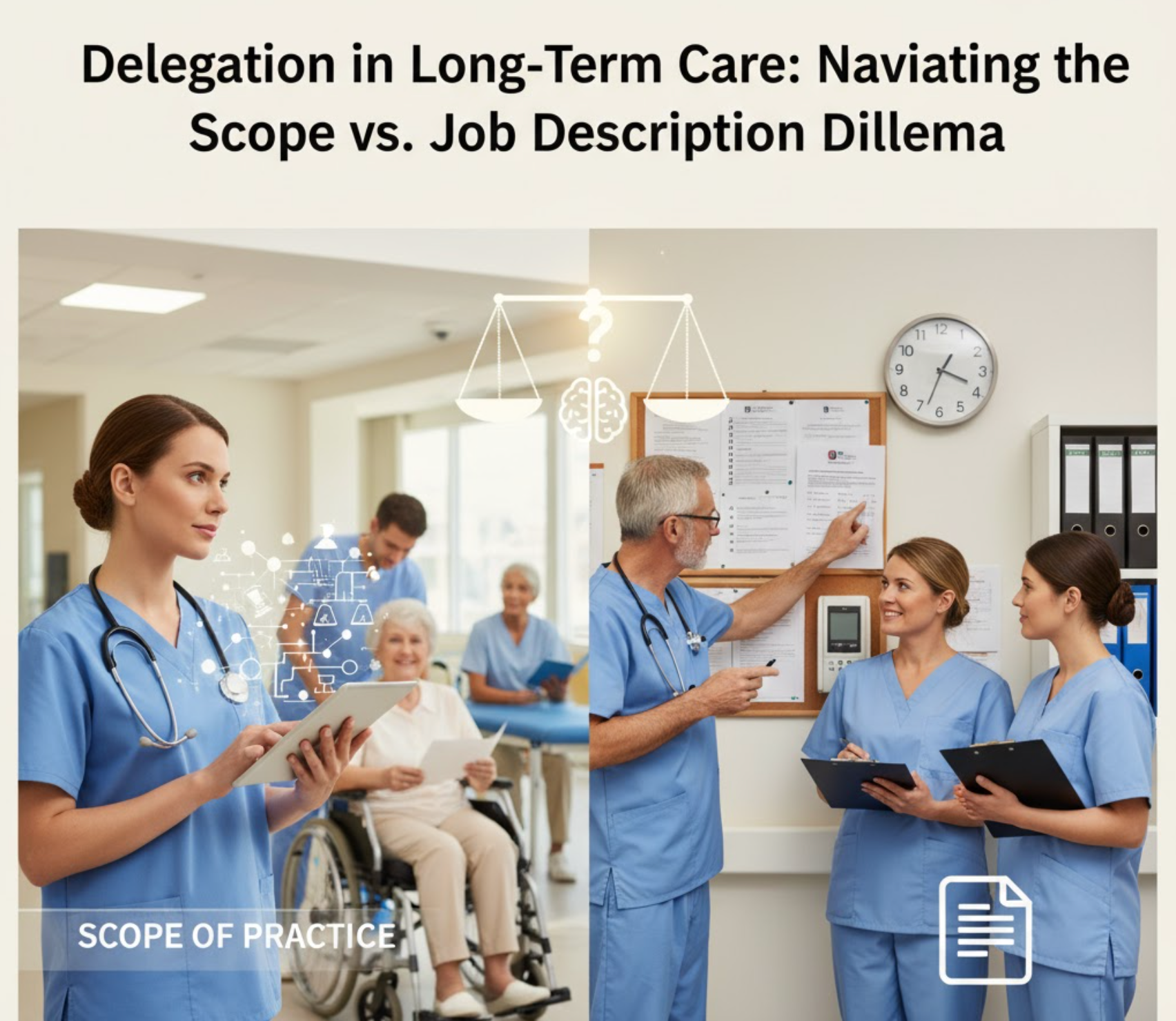 Delegation in Long-Term Care: Navigating the Scope vs. Job Description Dilemma